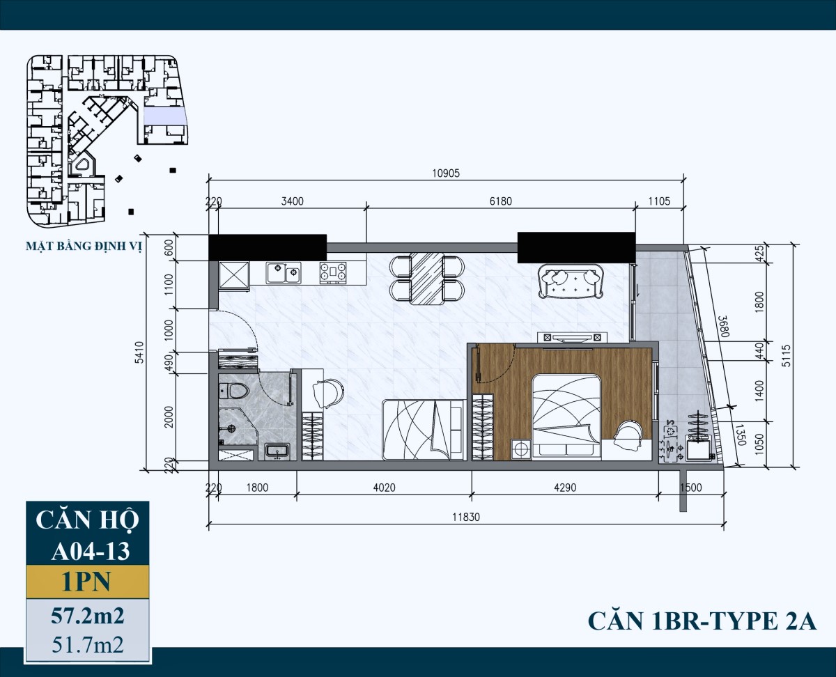 Căn Artstella 1pn - T2a
