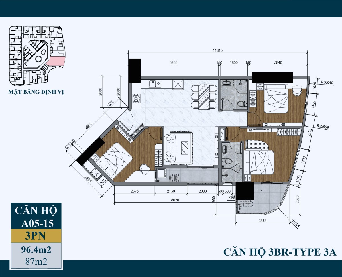 Căn Artstella 3pn - 3a
