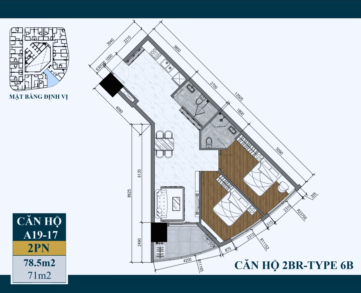 Căn Artstella A19-17_2pn