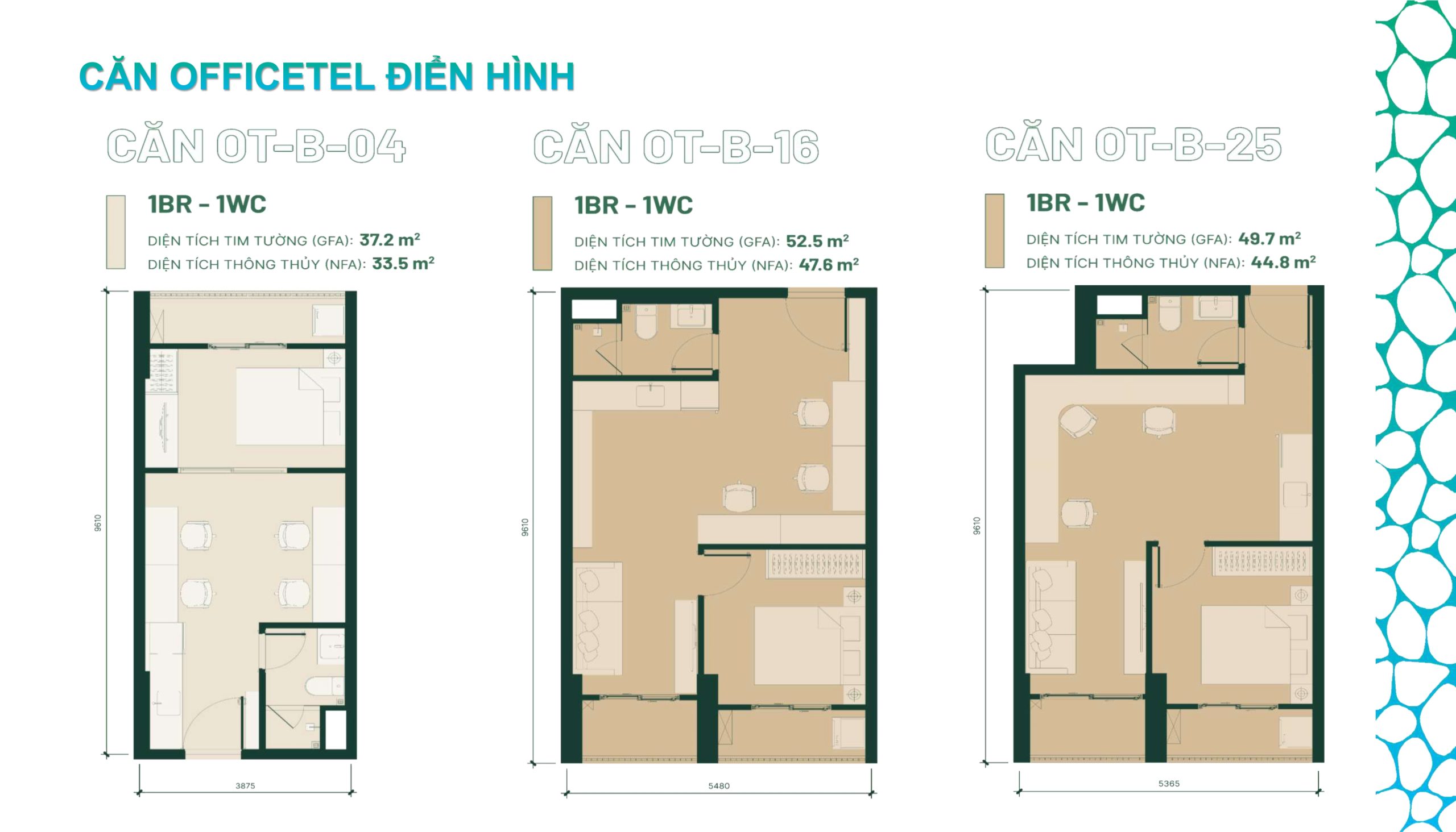 Happy One Mori - Căn Officetel điển Hình