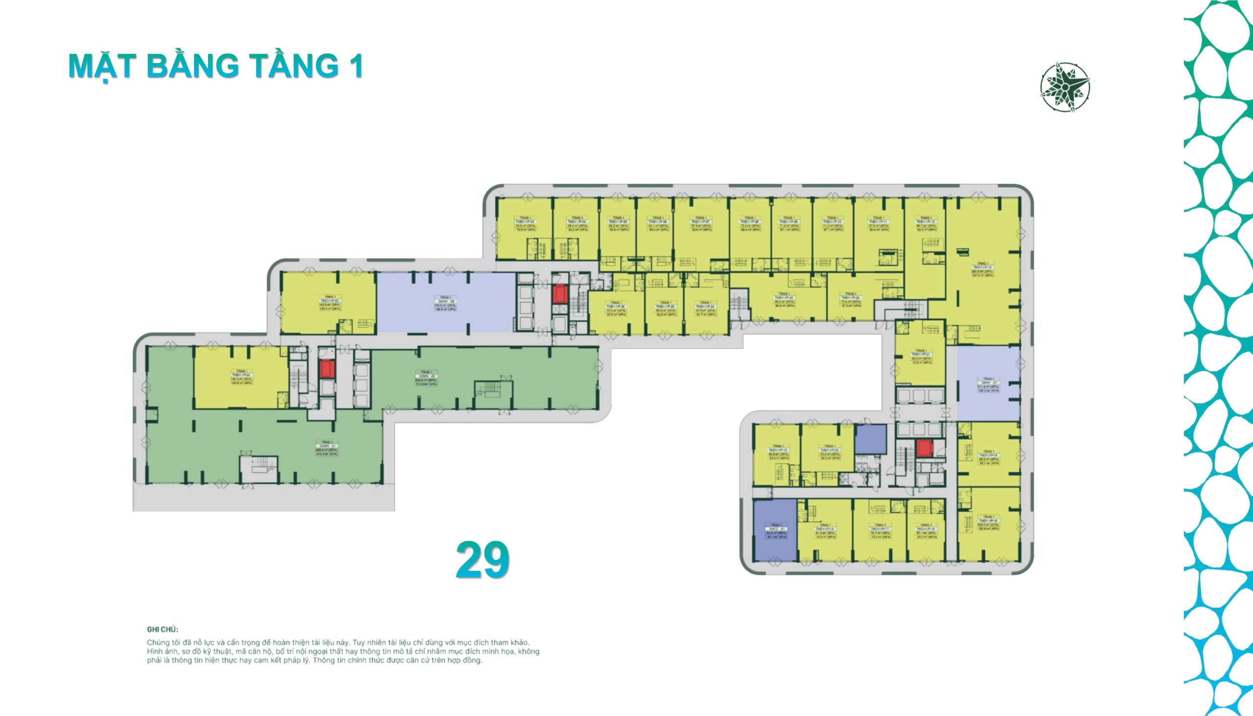 Happy One Mori Mặt Bằng Tầng 01