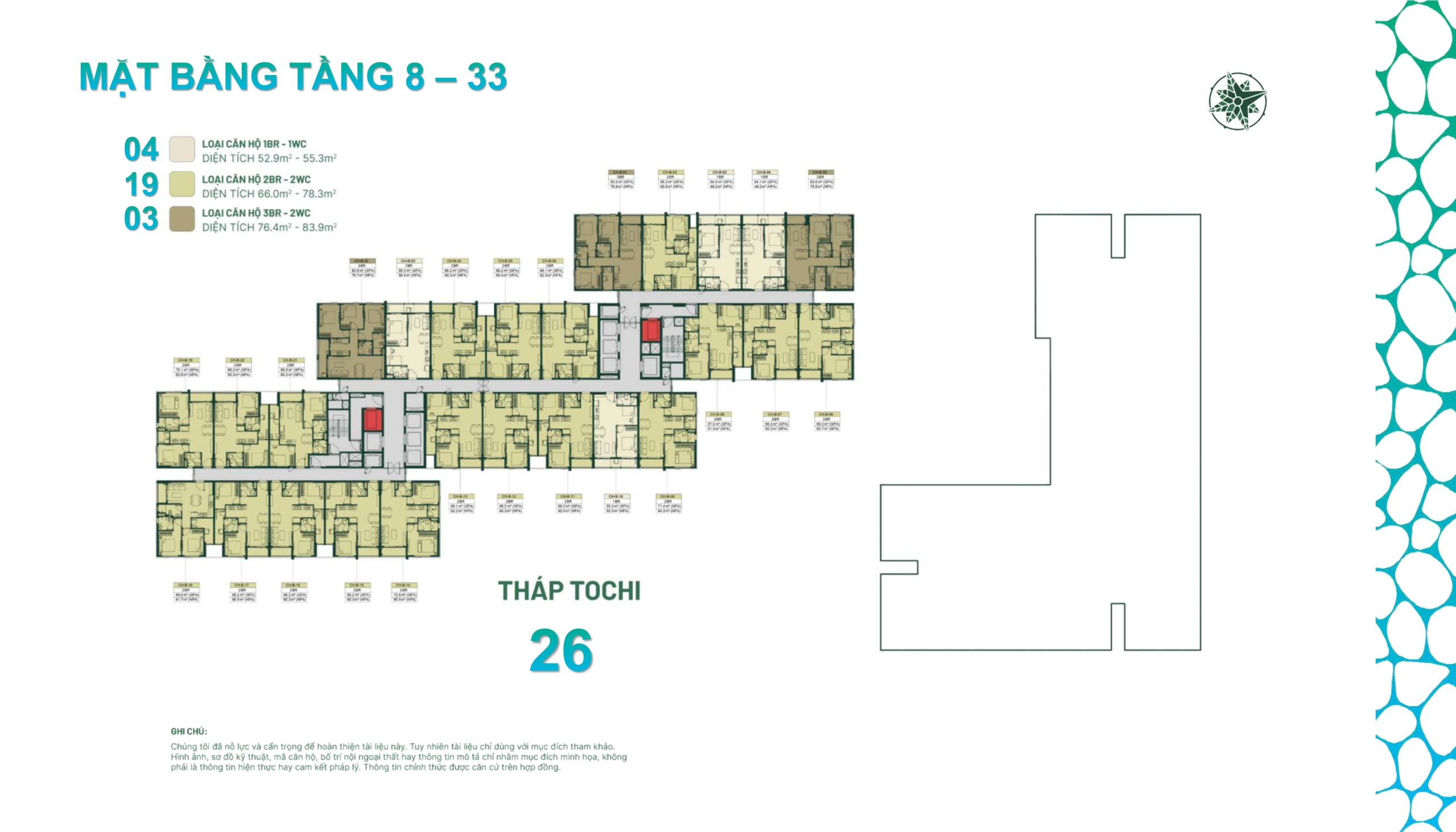 Happy One Mori Mặt Bằng Tầng 08-33