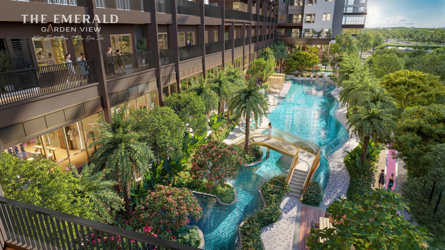 Hồ bơi The Emerald Garden View