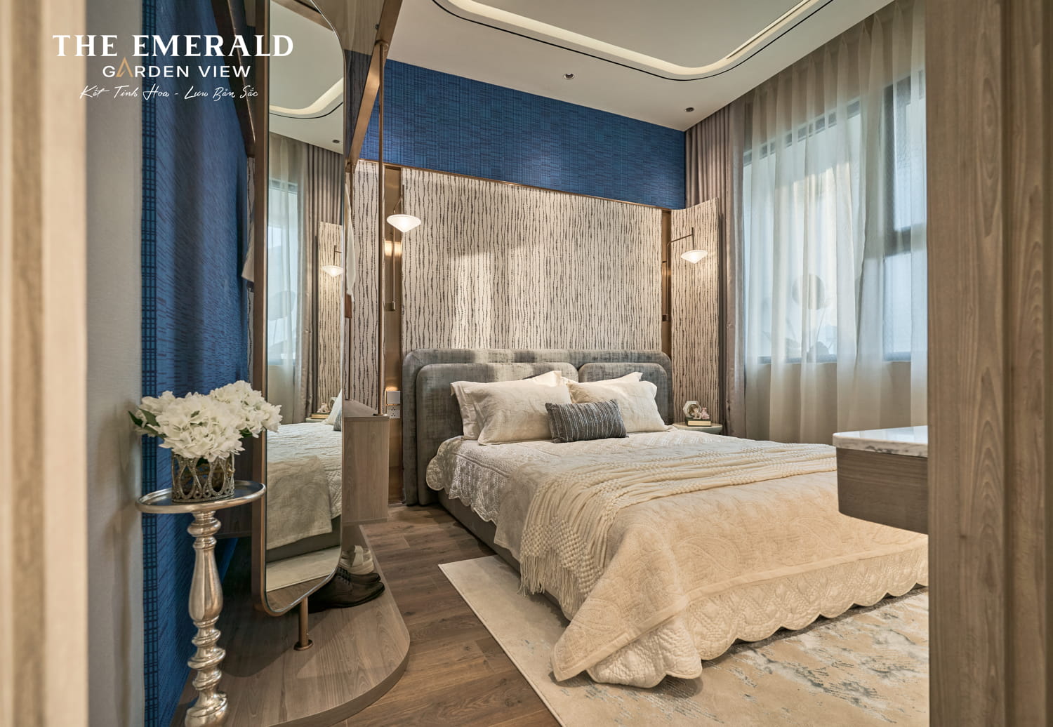 Phòng Ngủ Căn Hộ Mẫu 1 Pn Plus The Emerald Garden View