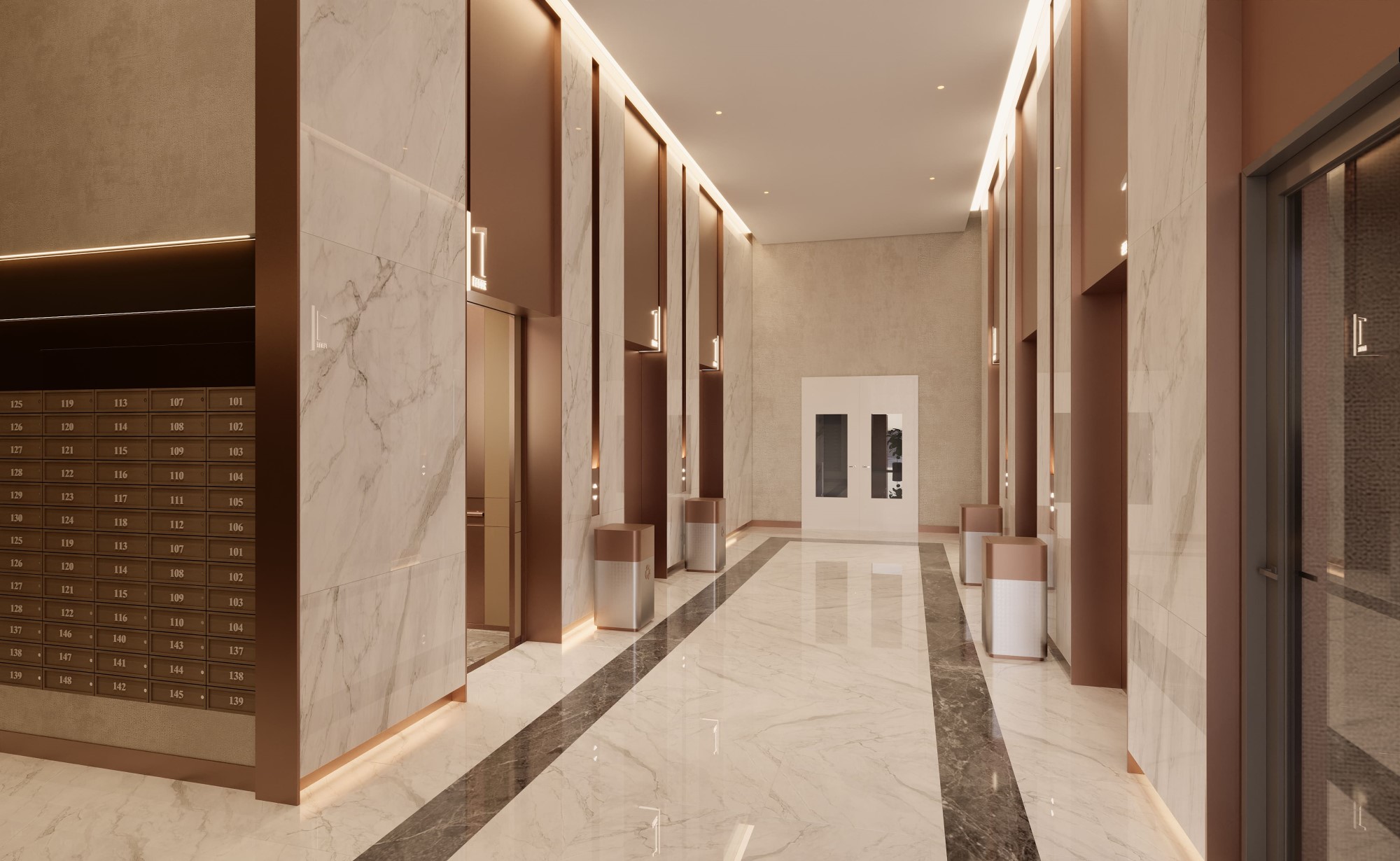 Sảnh Thang Máy Dự án Căn Hộ A&k Tower (2)