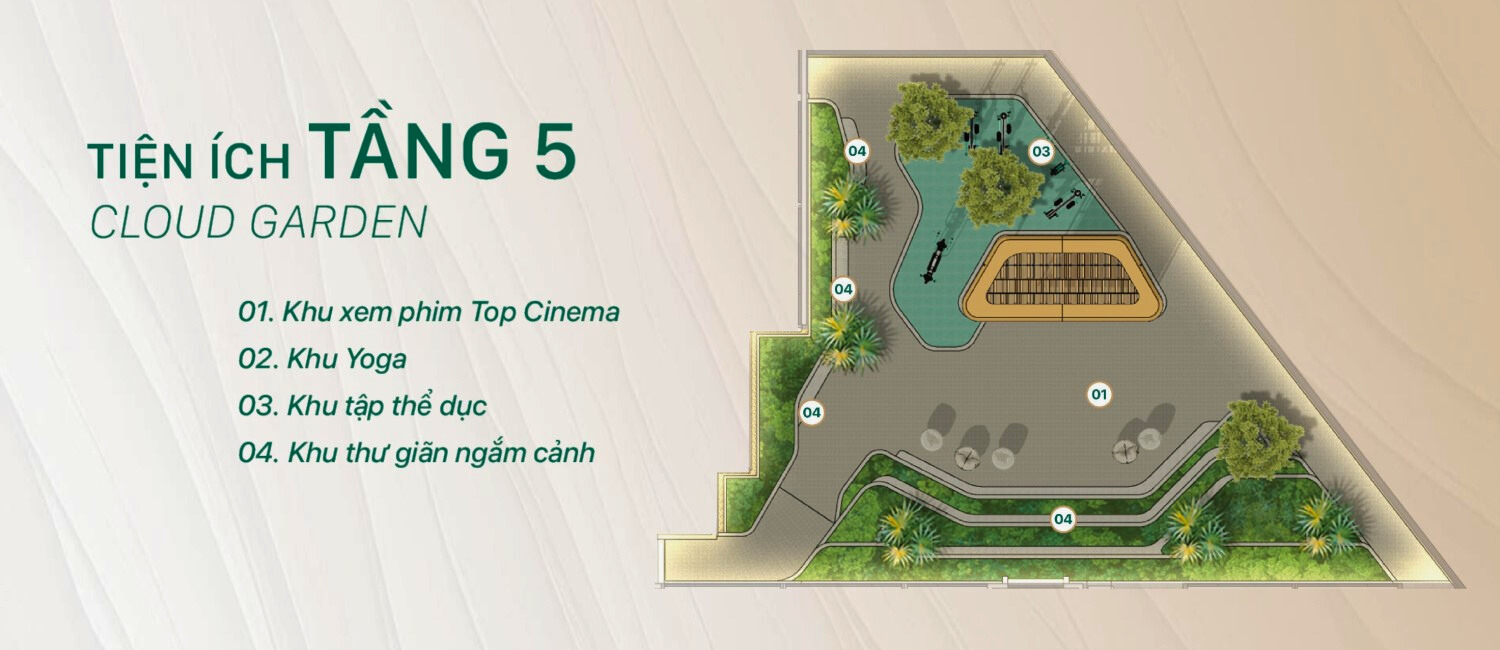 Tiện ích tầng 5 The Emerald Garden View