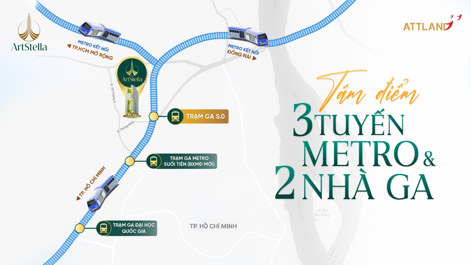 Tâm điểm 3 Tuyến Metro